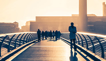 City bridge scene