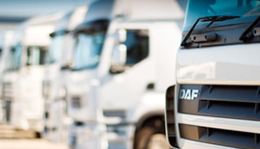 Close Brothers Vehicle Hire Row of trucks